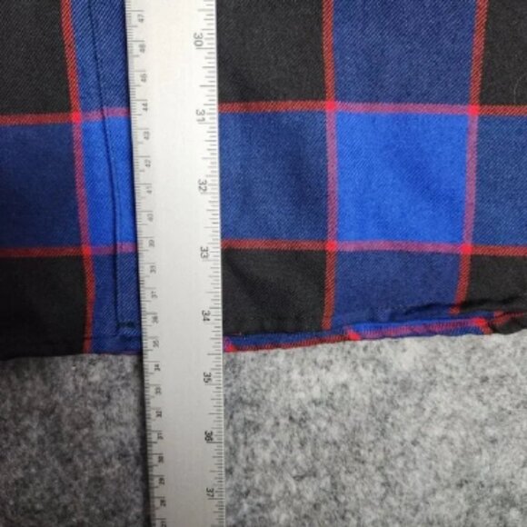 Dixxon Mens Voorhees Flannel Shirt LT Large Tall Blue Red Plaid Friday the 13th - Picture 5 of 9